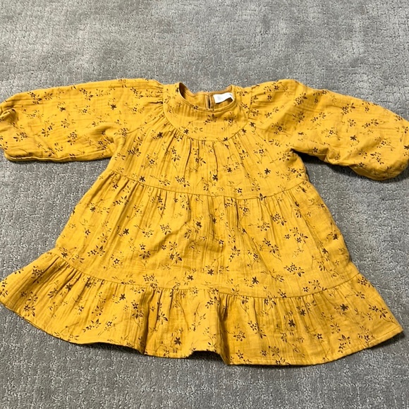 Zara Dresses Zara Mustard Dress Poshmark